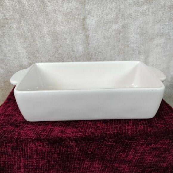 Rae Dunn Gingerbread Ceramic Loaf Baking Pan NWOT - Picture 2 of 6